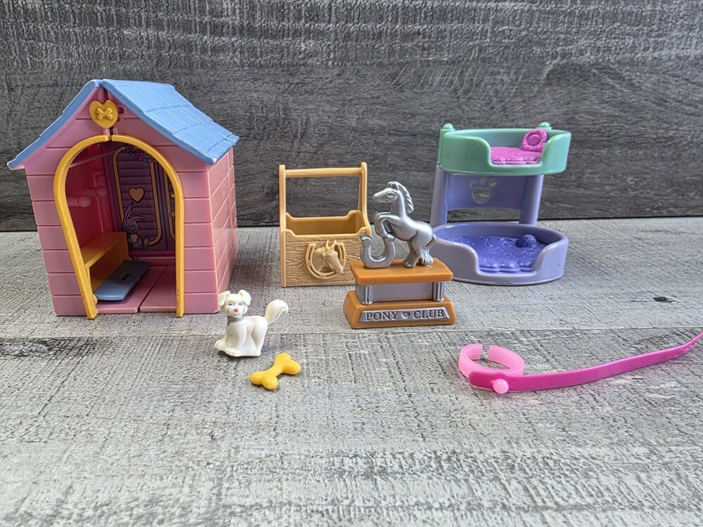 Polly Pocket Lot Accessories Pets Furniture Extras Vtg g58